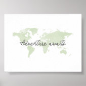 Poster Une aventure verte et légère attend l'empreinte du (Devant)