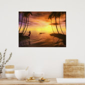 Poster Une baignade au lever du soleil (Cuisine)