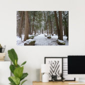 Poster Une balade dans les bois (Bureau à domicile)