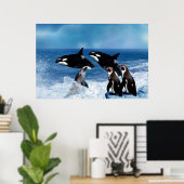 Poster Une baleine d'un monde (Bureau à domicile)