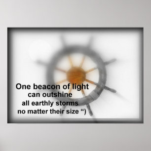 Poster Une balise de lumière