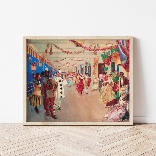 Poster Une balle masquée sur un navire | Victor Gabriel G