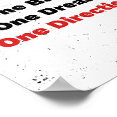 Poster Une bande Un rêve une direction (Coin)