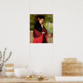 Poster Une beauté espagnole, 1872 (huile sur toile) (Cuisine)