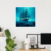 Poster Une beauté impressionnante Ocean Voyage Design (Bureau à domicile)