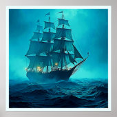 Poster Une beauté impressionnante Ocean Voyage Design (Devant)
