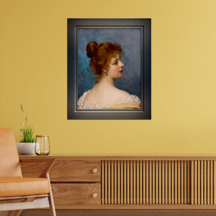Poster Une beauté italienne par Eugen von Blaas