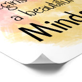 Poster Une belle aquarelle d'esprit (Coin)