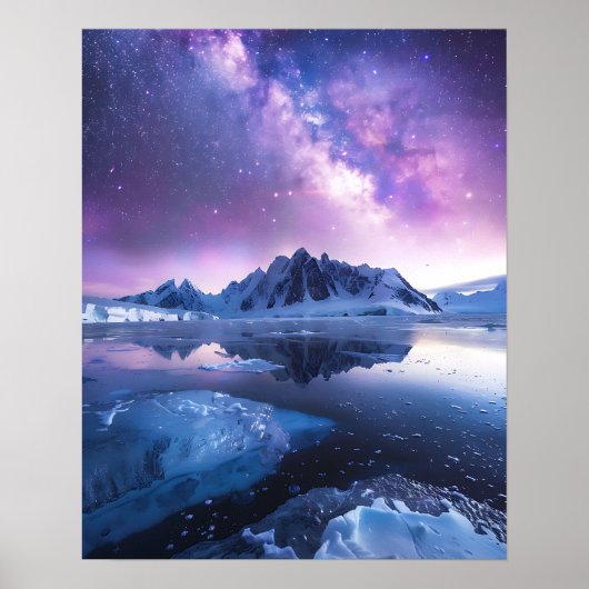 Poster Une belle aurore boréale (Devant)