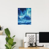 Poster Une belle aurore boréale (Bureau à domicile)