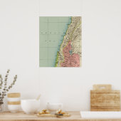 Poster Une belle carte d'Israël (Cuisine)