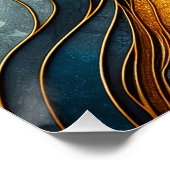 Poster Une Belle Femme En Verre Tiré (Coin)