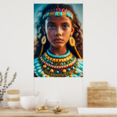 Poster Une belle fille des tribus inca (Cuisine)