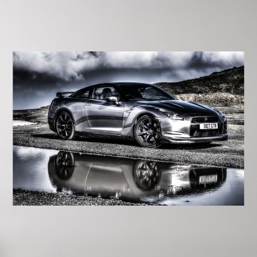 Poster Une belle image d'une belle pièce de moteur en (Devant)