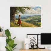 Poster Une belle journée d'été (Bureau à domicile)