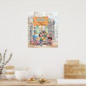 Poster Une belle journée pour apprendre avec ses amis (Cuisine)