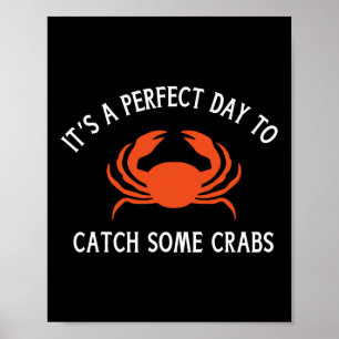 Poster Une Belle Journée Pour Les Amateurs De Crabes