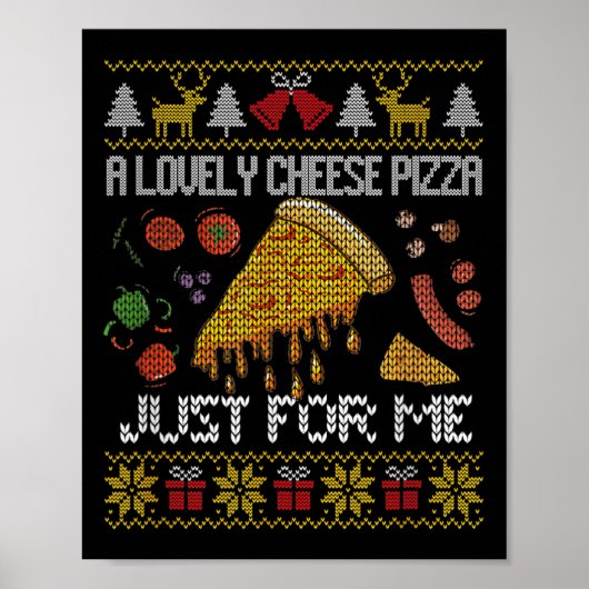 Poster Une Belle Pizza Au Fromage Juste Pour Moi Seul Che (Devant)