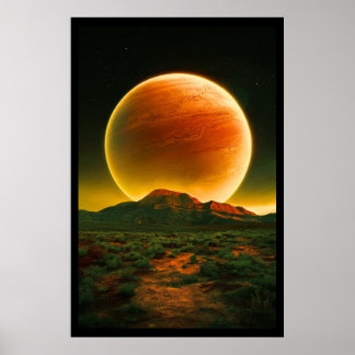 Poster Une belle planète rouge