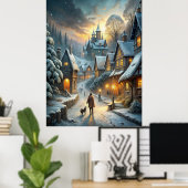 Poster Une Belle Scène D'Hiver (Bureau à domicile)