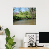 Poster Une belle vue sur la rivière (Bureau à domicile)