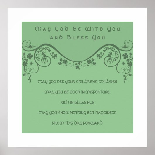 Poster UNE BÉNÉDICTION DE MARIAGE IRLANDAIS ANCIEN Tourbi (Devant)