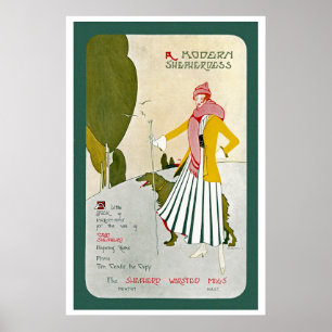Poster Une bergère moderne