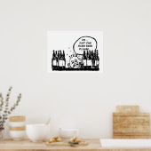 Poster une bière de plus, dessin humoristique cool (Cuisine)