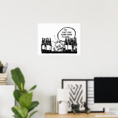 Poster une bière de plus, dessin humoristique cool (Bureau à domicile)