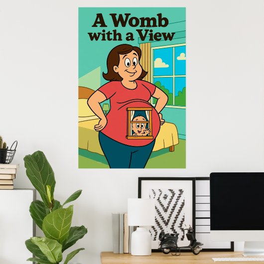 Poster Une bombe avec vue - Édition Carton (Bureau à domicile)
