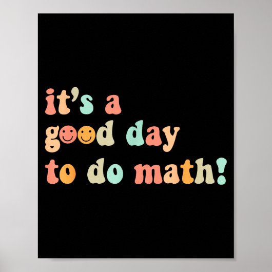 Poster Une Bonne Journée Pour Faire Des Maths Professeur (Devant)