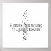 Poster Une bougie ne perd rien (Devant)