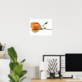 Poster Une bouture de rose unique (Bureau à domicile)