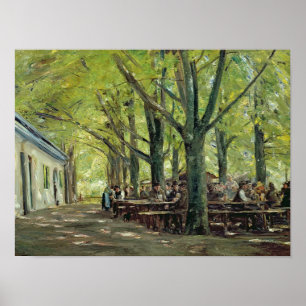 Poster Une brasserie de pays, Brannenburg, Bavière, 1894