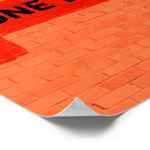 Poster "UNE BRIQUE À LA FOIS" Personnalisable (Coin)