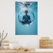 Poster Une bulle pour vos pensées (Cuisine)