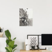 Poster Une Cannonade sur le Cervin, 1862, de "The Asc (Bureau à domicile)