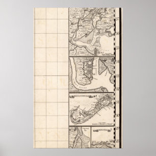 Poster Une carte de l'Empire Britannique en feuille 12 de