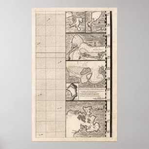 Poster Une carte de l'Empire Britannique en feuille 16 de