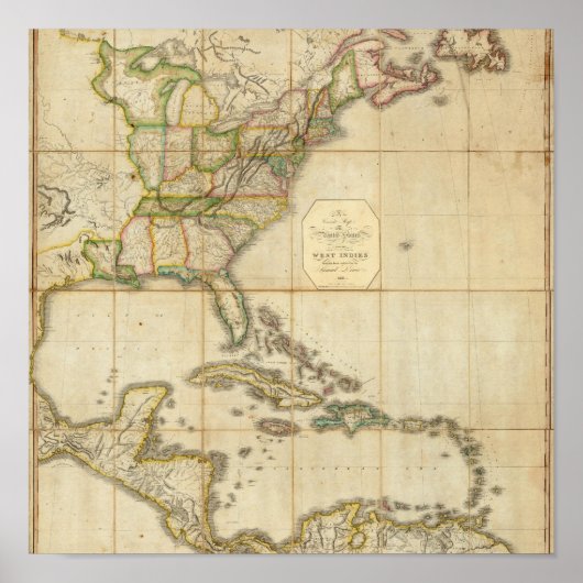 Poster Une carte exacte des États-Unis (Devant)