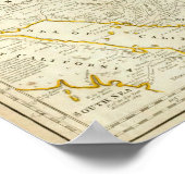 Poster Une Carte Précise De La Section Sud De L'Amérique (Coin)