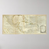 Poster Une Carte Précise De La Section Sud De L'Amérique  (Devant)