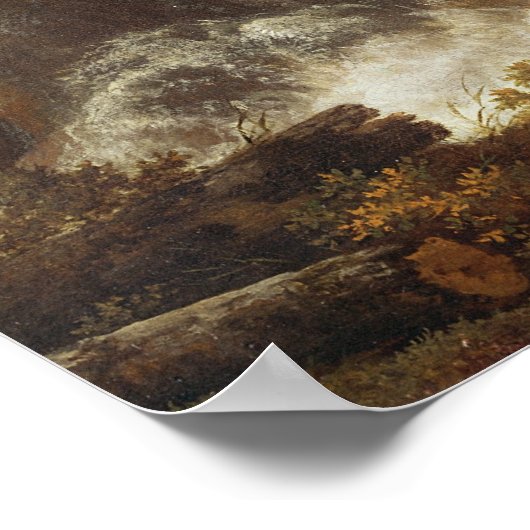 Poster Une cascade dans un paysage rocheux, c.1660-70 (Coin)