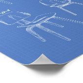 Poster Une chaire 1949 Art des brevets - Plan directeur (Coin)