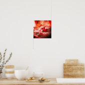 Poster Une chambre de la Saint-Valentin décorée avec amou (Cuisine)