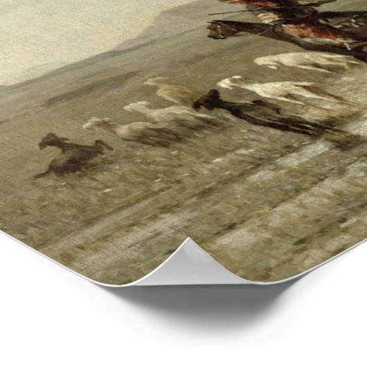 Poster Une chasse au faucon, 1862 (Coin)