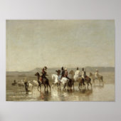 Poster Une chasse au faucon, 1862 (Devant)