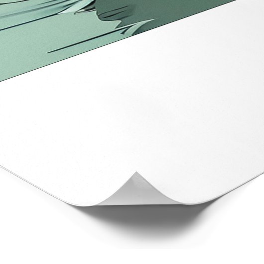 Poster Une chèvre dans un bateau - Imprimer (Coin)