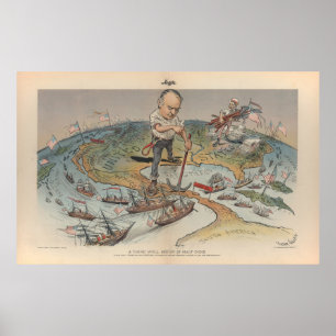 Poster Une chose bien commencée est Victor 1899 fait par