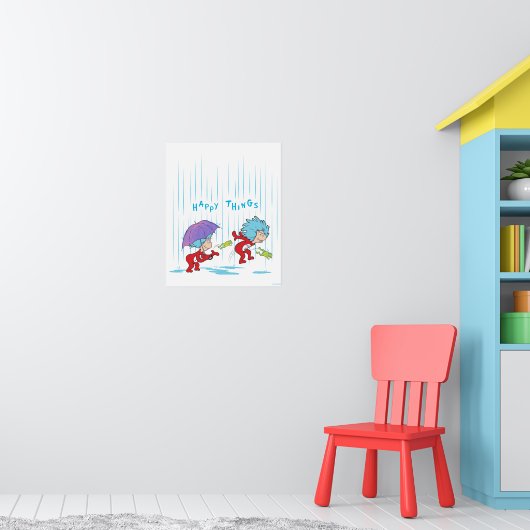 Poster Une chose deux choses heureuses (Pépinière 1)
